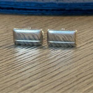 Silver Rectangle Cufflinks